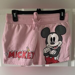 Disney Mickey Mouse cozy shorts. Sz XS. Pockets. Pink.